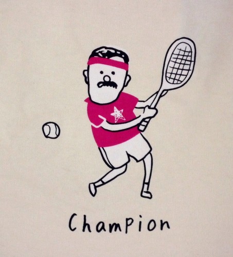 A4サイズのトートバッグ 内ポケット付き テニスチャンプIV 画像