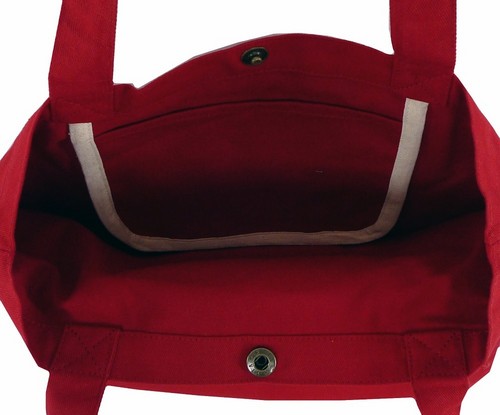 スナップ付A4トートバッグ 内ポケット付き コヨーテRD 画像