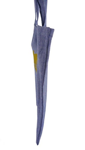 スナップ付A4トートバッグ 内ポケット付き ハリハリBL 画像