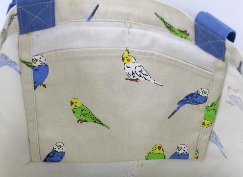 A4サイズのトートバッグ 内ポケット付き チュチュコール ナチュラル 画像