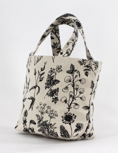 ミニトートバッグ 内ポケット付き ボタニカル ナチュラル 画像