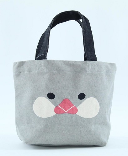 ミニトートバッグ 内ポケット付き さくらアップ グレイ 全体画像