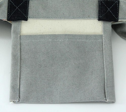 ミニトートバッグ 内ポケット付き さくらアップ グレイ 画像