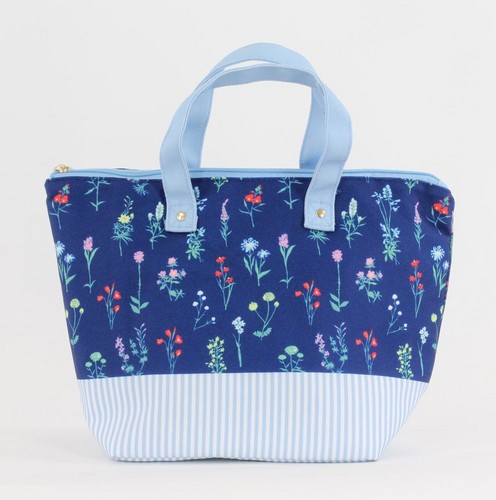 ランチバッグ COOL＆HOT ガーデン ネイビー 全体画像