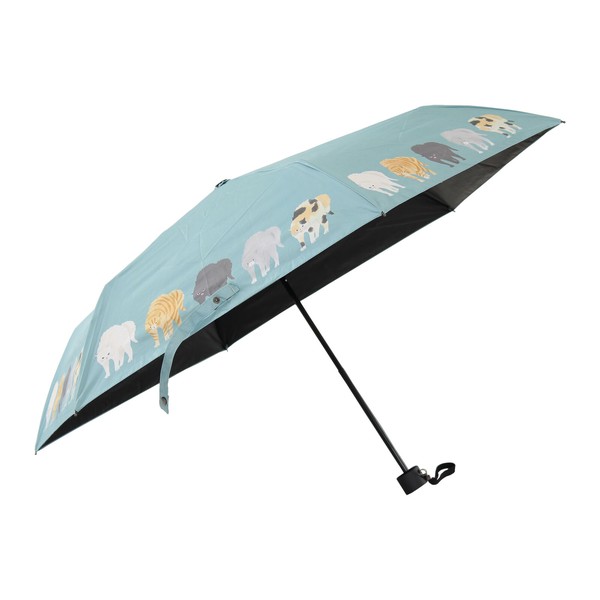 折り畳み傘 晴雨兼用 ヤンノカキャット 50 ミント 画像