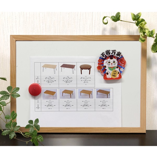 アクリルマグネット カイウンマネキネコ 開運 猫 招き猫 立体3層重ね 3D ブルー 7cm×7cm 画像