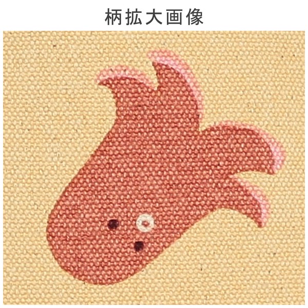 ミニトートバッグ 内ポケット付き イロイロウインナー コットンキャンバス サブバッグ 30×20cm 画像