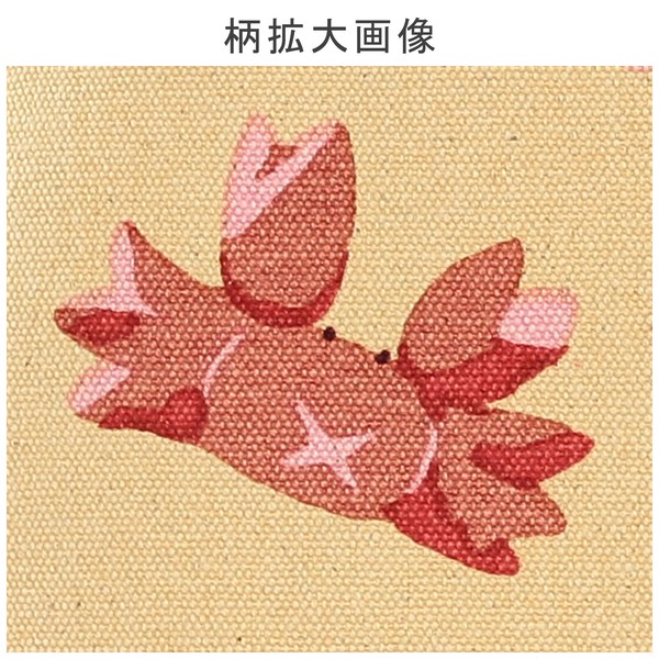 ミニトートバッグ 内ポケット付き イロイロウインナー コットンキャンバス サブバッグ 30×20cm 画像