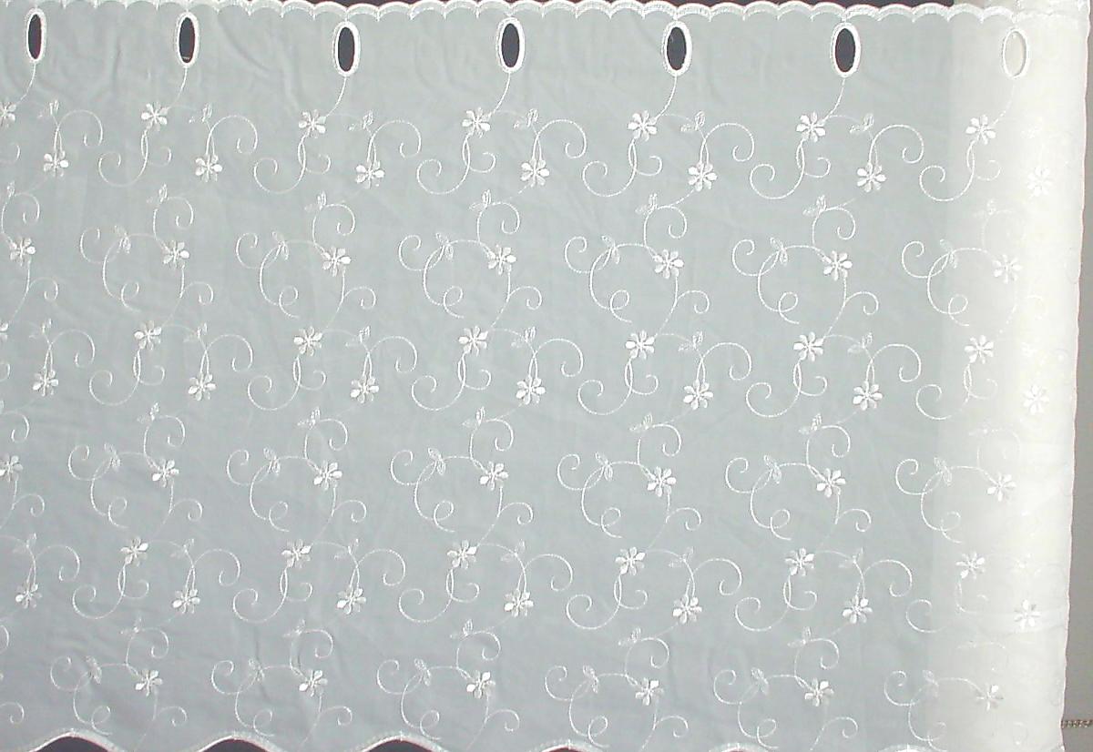 カフェロール　ボイル刺繍６０　ＷＨ 全体画像