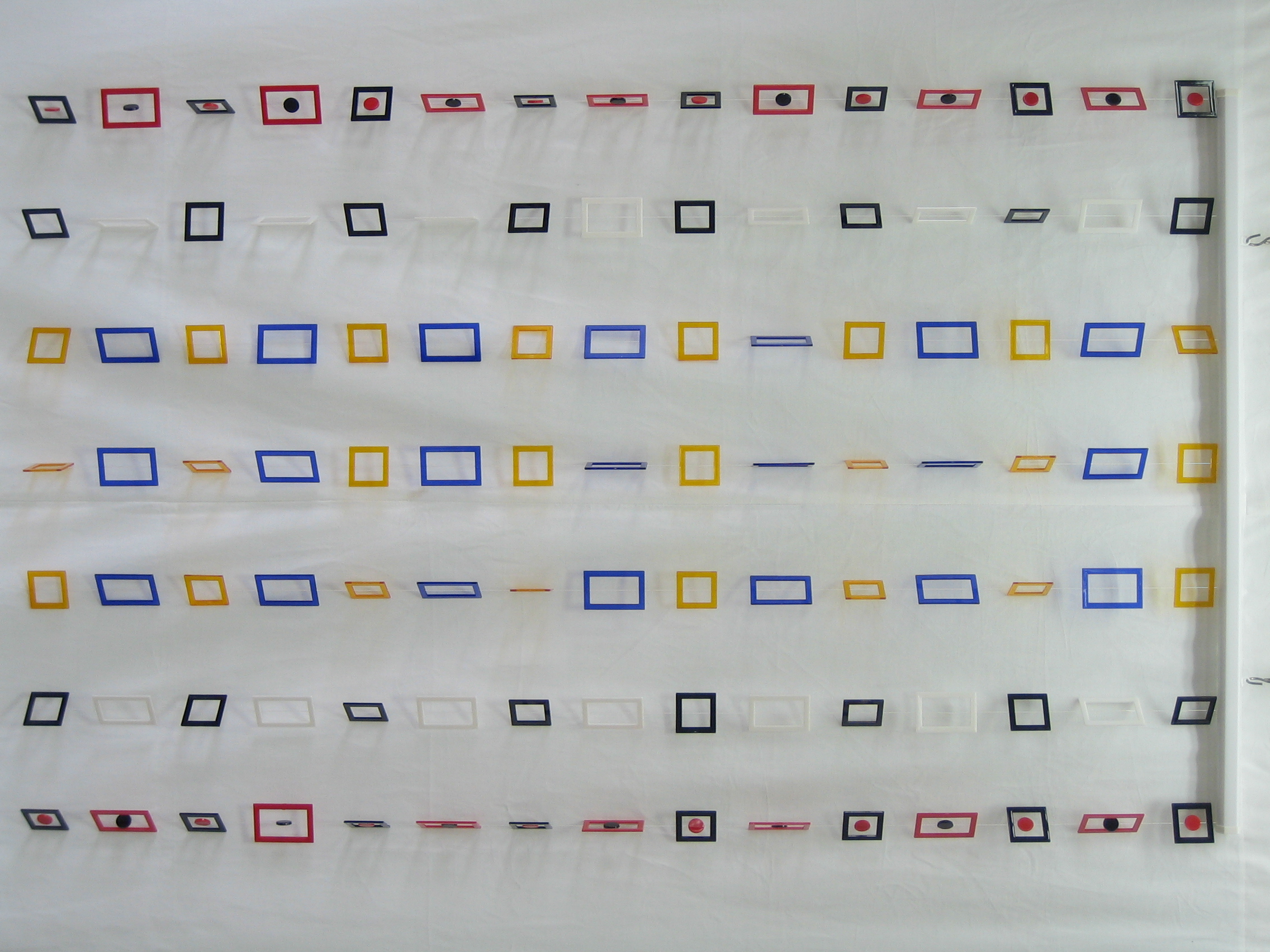 ビーズのれん　スクエアー 全体画像