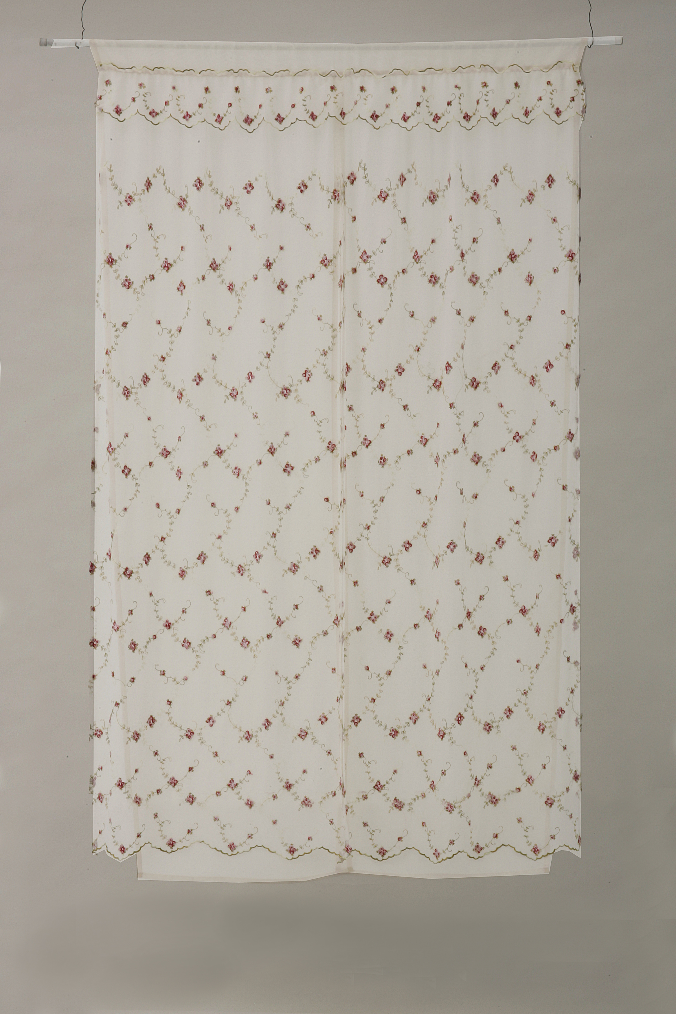 二重式チュールのれん　150 全体画像