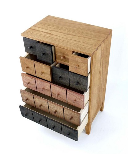 桐素材のチェスト キューブBOX 20 Lサイズ 全体画像