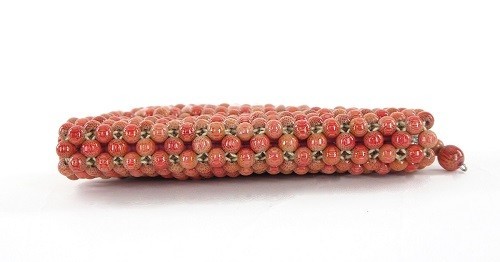 ★国産★竹素材のクラッチバッグ★ポーチ★小物入バッグ★CH 22x22 PI/PI 日本製（Made in Japan） 画像