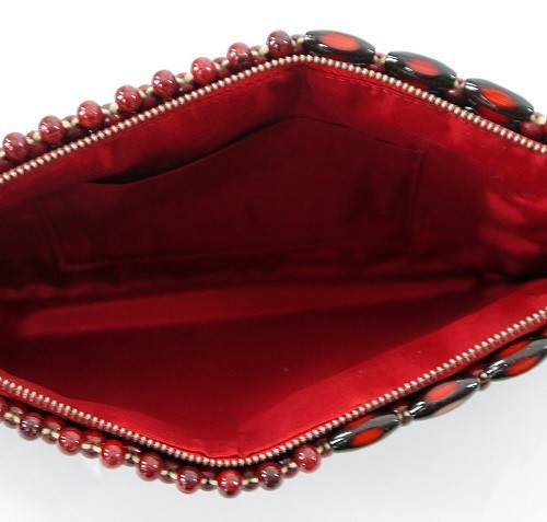 ★国産★竹素材のクラッチバッグ★ポーチ★小物入バッグ★CH13x20 RE/RE 日本製（Made in Japan） 画像