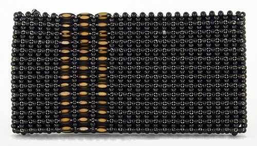 ★国産★竹素材のクラッチバッグ★ポーチ★小物入バッグ★CH14x23 BK/BK 日本製（Made in Japan） 全体画像