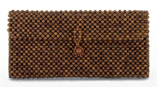 ★国産★竹素材のクラッチバッグ★ポーチ★小物入バッグ★MB34 BR 日本製（Made in Japan） 全体画像