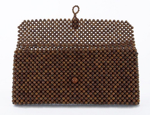 ★国産★竹素材のクラッチバッグ★ポーチ★小物入バッグ★MB34 BR 日本製（Made in Japan） 画像