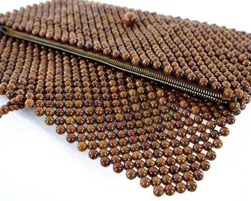 ★国産★竹素材のクラッチバッグ★ポーチ★小物入バッグ★MB34 BR 日本製（Made in Japan） 画像