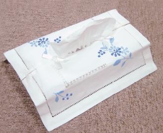 綿刺繍ティッシュカバー 全体画像