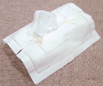 綿刺繍ティッシュカバー 全体画像