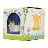 ギフトBOX入り アニマルはんかち 柴犬柄 23×23cm