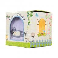 ギフトBOX入り アニマルはんかち ハチワレ猫柄 23×23cm