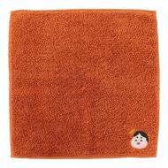 Lucky Charm Handkerchief – Otafuku Organic Cotton Hand Towel Orange 25 x 25cm