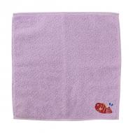 Lucky Charm Handkerchief – Medetai Sea Bream Organic Cotton Hand Towel Purple 25 x 25cm