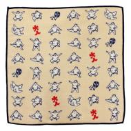 はんかち どすこい 今治タオル 日本製 相撲 大相撲 オーガニックコットン ベージュ 24×24