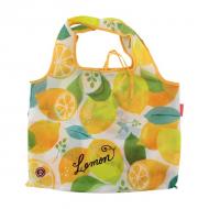 2Way ショッピングバッグ エコバッグ Lemon 葉っぱ 53×40cm